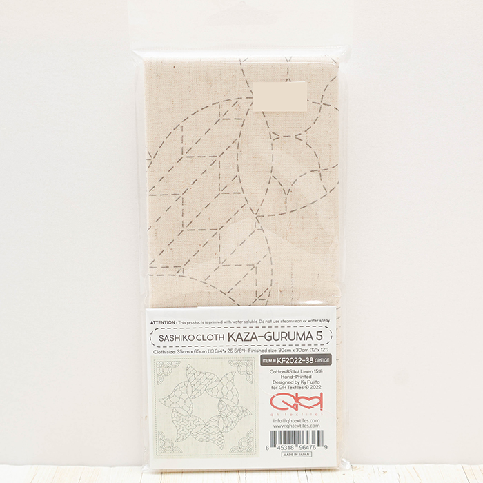刺繍布 刺し子クロス SASHIKO CLOTH ＜KAZA-GURUMA5＞生地の通販