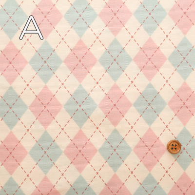 コットンオックスプリント生地 アーガイル生地の通販|ノムラテーラー