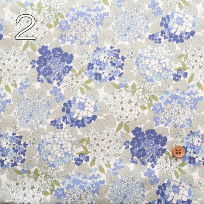 未晒コットンスケアプリント生地 ノスタルジアコレクション コットン