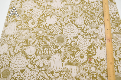 C/Lキャンバスプリント生地 北欧風フラワー生地の通販|ノムラテーラー