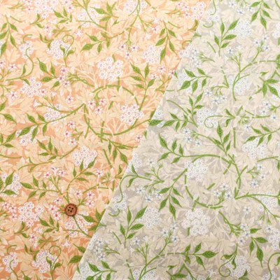 コットンプリント生地　V&A William Morris Jasmine