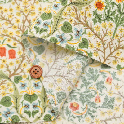 コットンプリント生地 V&A William Morris Blackthorm生地の通販