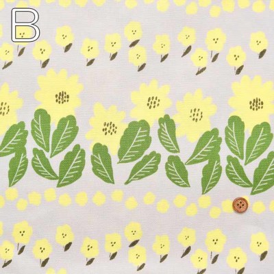 コットンオックスプリント生地 2023S/S Kippis Marketta生地の