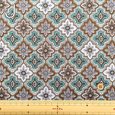 オリエンタルな生地 SOULEIADO 2025A/W コットンシーチングプリント生地 Jahangir生地の