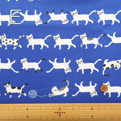 コットンオックスプリント生地 シンプルパレット Cat生地の通販|ノムラ