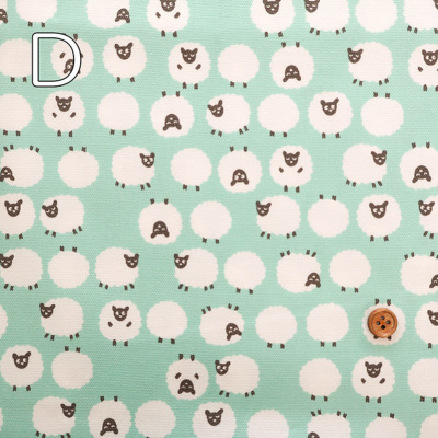 コットンオックスプリント生地 シンプパレット Sheep生地の通販