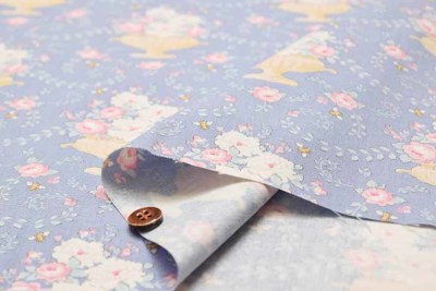 Tilda ティルダ コットンシーチングプリント生地 Flowerbees生地